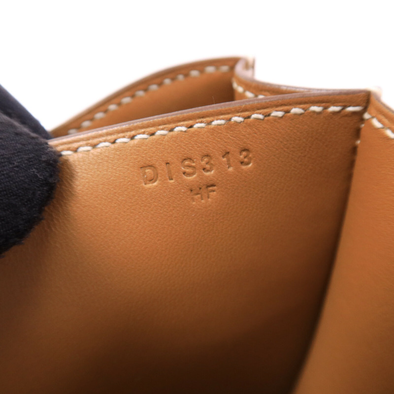 HERMES Epsom皮革Constance Mini肩背袋Gold-6