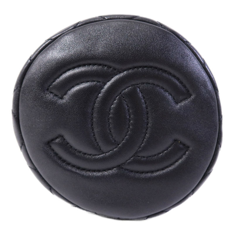 CHANEL 羊皮皮革Bucket Bag鏈帶肩背袋-3