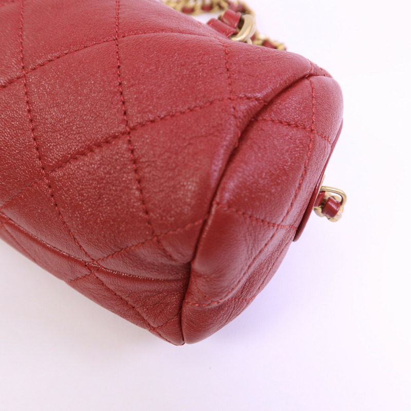 CHANEL 牛皮皮革2 Way Chain Shoulder Bag肩背袋-10