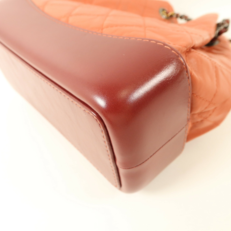 CHANEL 牛皮皮革Gabrielle Backpack背包-12