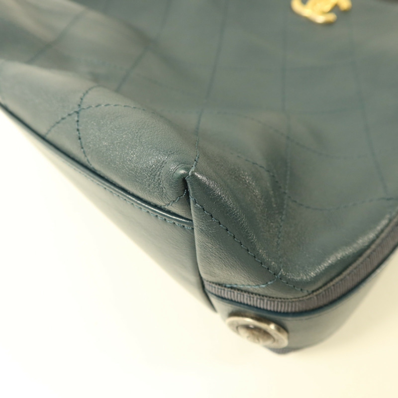 CHANEL 牛皮皮革Hobo Bag手挽肩背兩用袋-12