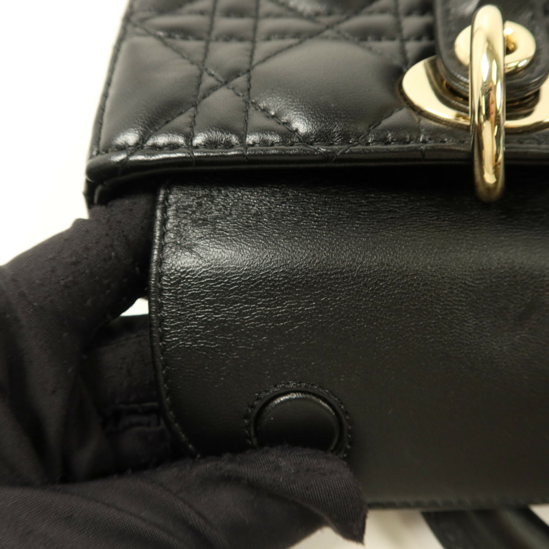 Dior 羊皮皮革Lady D-Joy Medium手挽肩背兩用袋-18