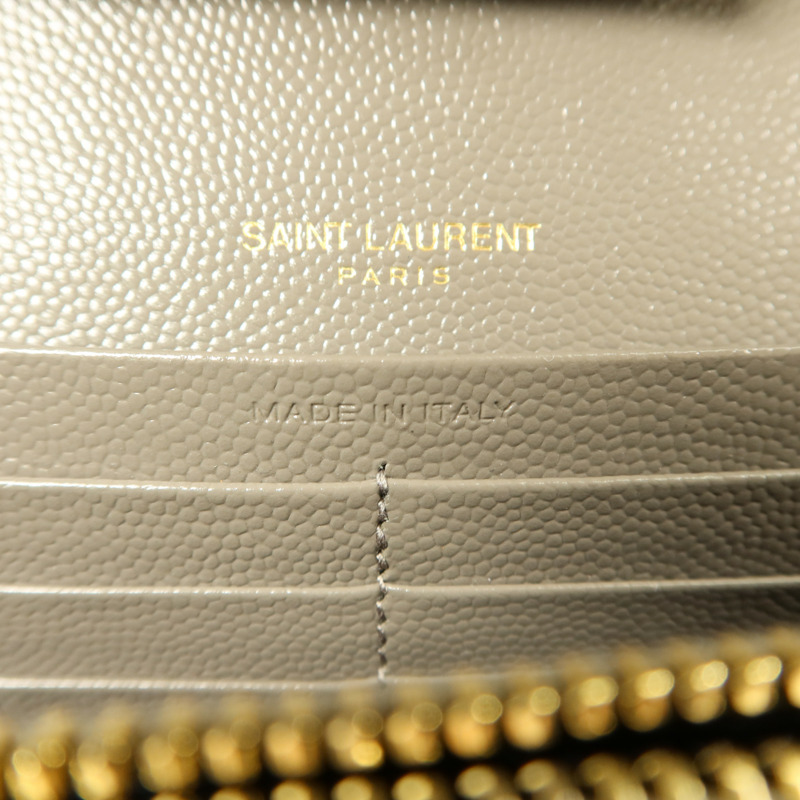 YVES SAINT LAURENT 牛皮皮革Cassandre Envelope鏈帶肩背袋-6