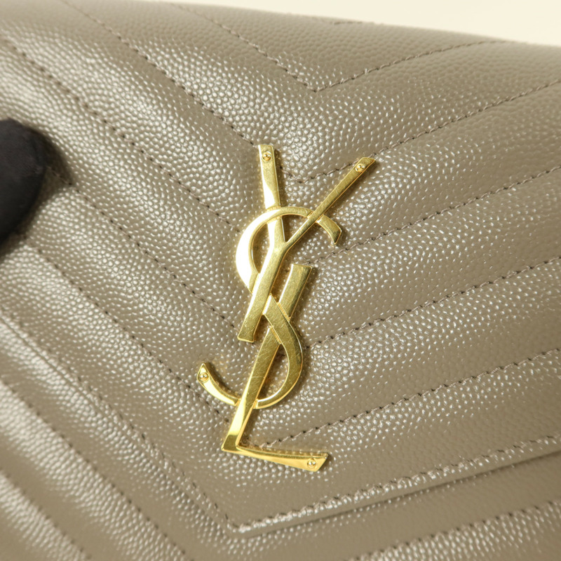 YVES SAINT LAURENT 牛皮皮革Cassandre Envelope鏈帶肩背袋-10