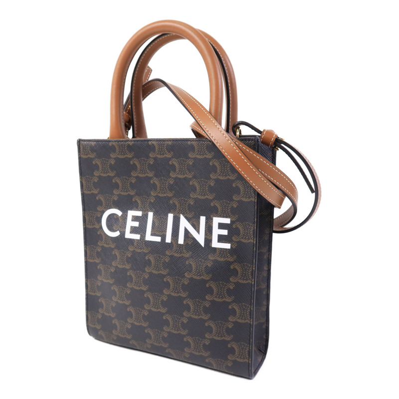 CELINE 塗層帆布Mini Cabas Vertical手挽肩背兩用袋-2
