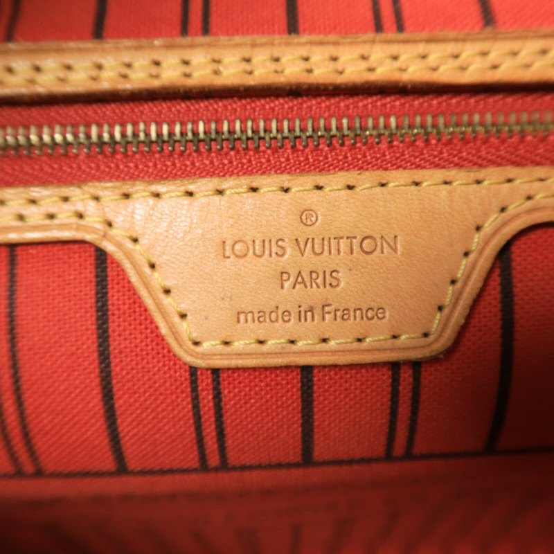 LOUIS VUITTON Monogram Neverfull MM金扣手挽袋-5