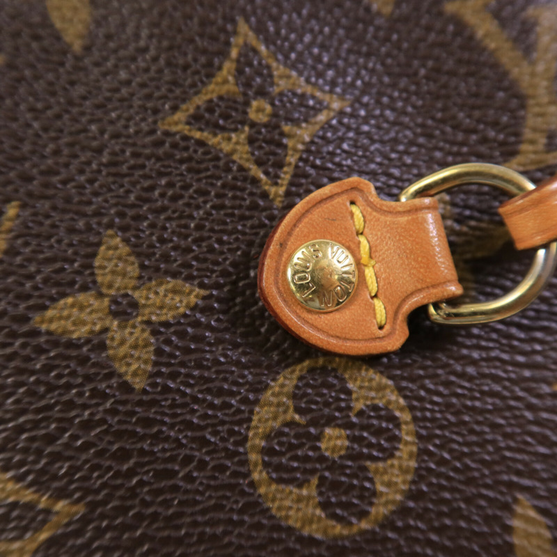LOUIS VUITTON Monogram Neverfull MM金扣手挽袋-6