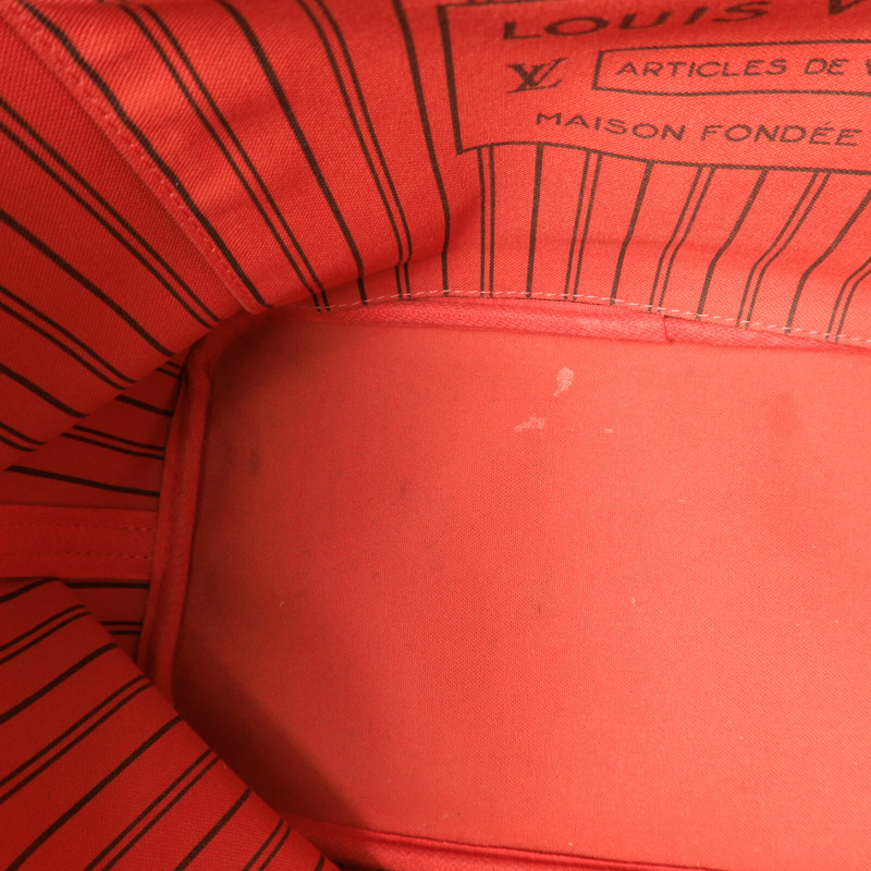 LOUIS VUITTON Monogram Neverfull MM金扣手挽袋-14