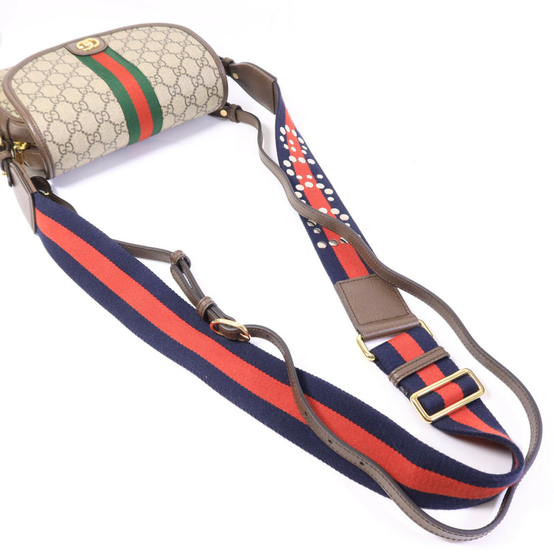 GUCCI 塗層帆布Ophidia GG肩背袋-8