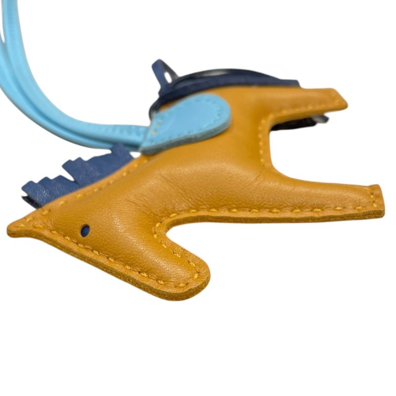 HERMES 愛馬仕 RODEO PM 小馬吊飾 小羊皮 橘色系-2