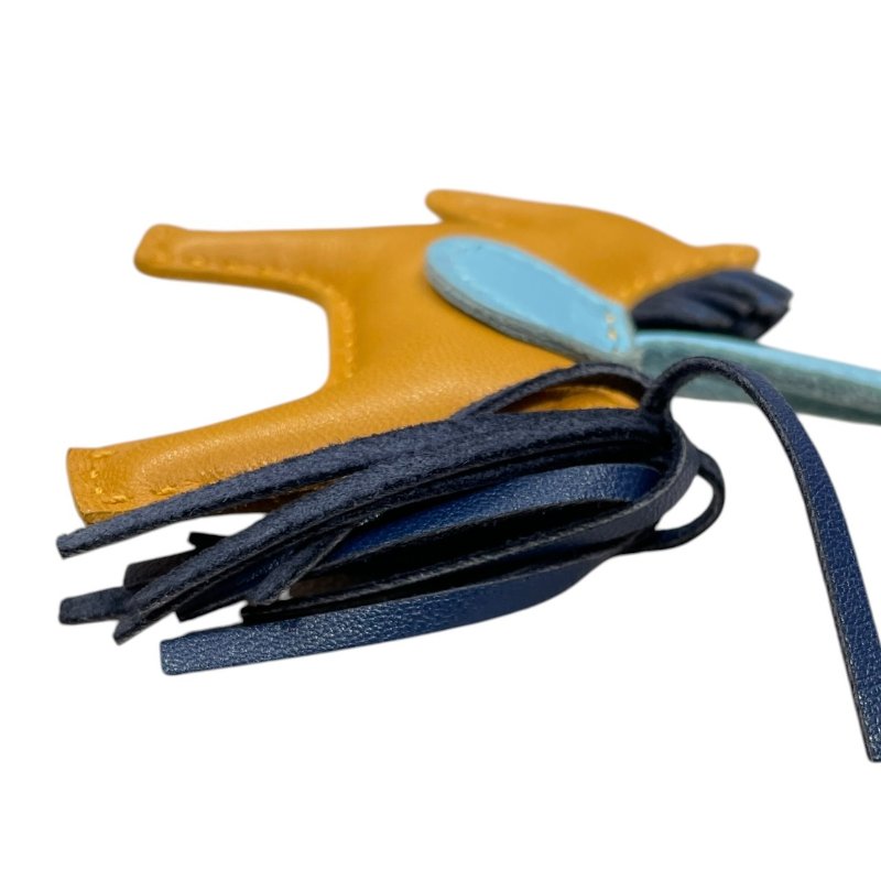 HERMES 愛馬仕 RODEO PM 小馬吊飾 小羊皮 橘色系-3