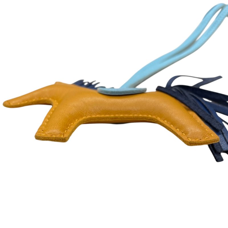 HERMES 愛馬仕 RODEO PM 小馬吊飾 小羊皮 橘色系-4