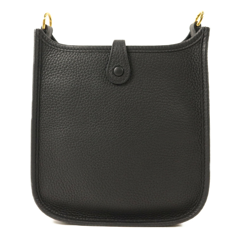 HERMES Clemence皮革Evelyne TPM肩背袋Noir-1