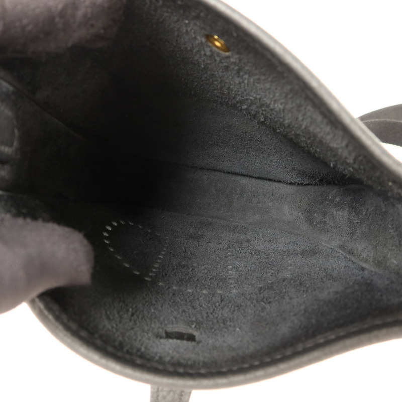 HERMES Clemence皮革Evelyne TPM肩背袋Noir-4