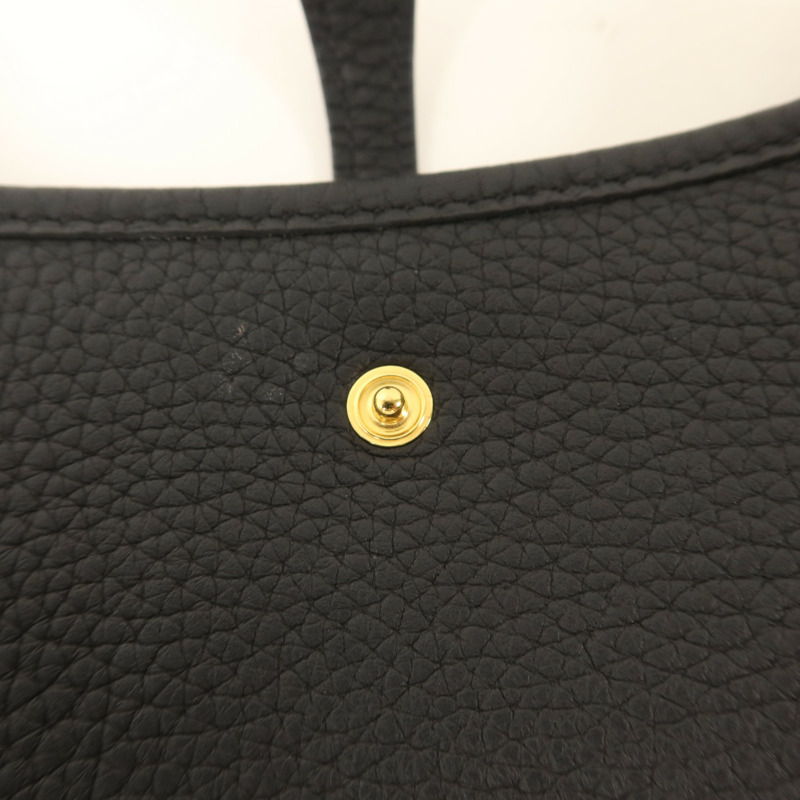 HERMES Clemence皮革Evelyne TPM肩背袋Noir-8