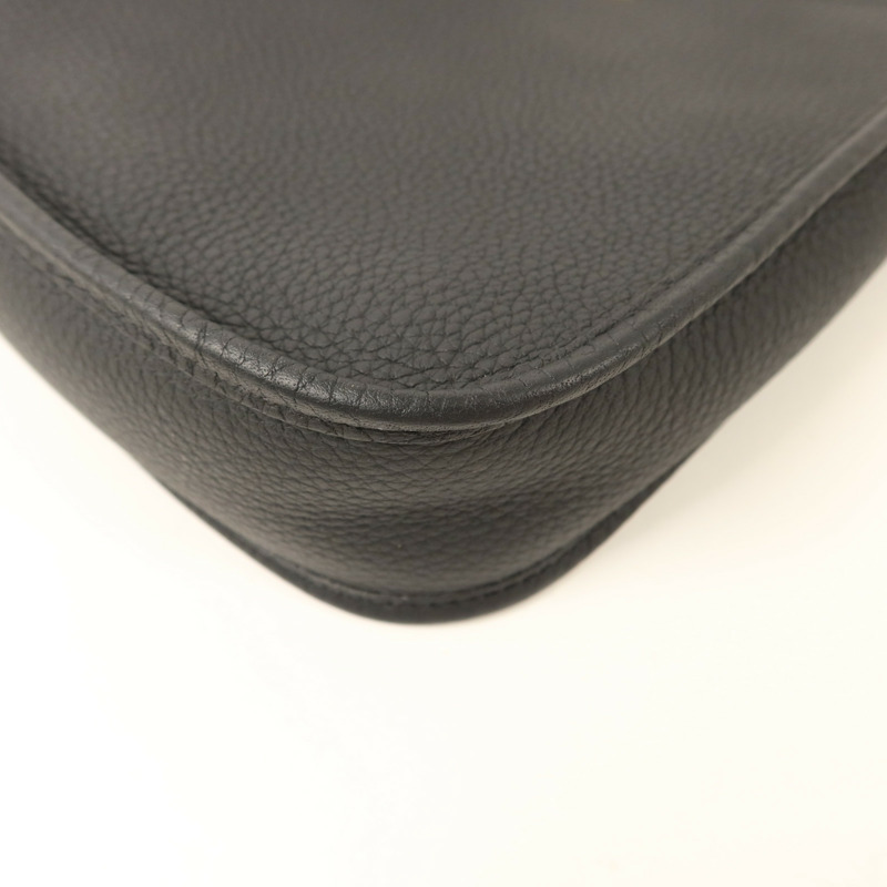 HERMES Clemence皮革Evelyne TPM肩背袋Noir-11
