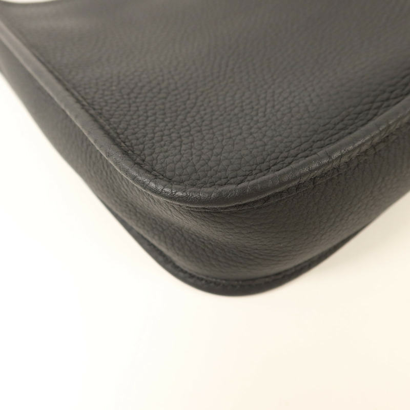 HERMES Clemence皮革Evelyne TPM肩背袋Noir-12