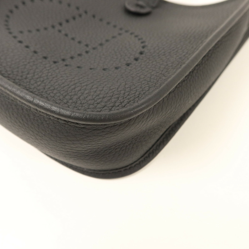 HERMES Clemence皮革Evelyne TPM肩背袋Noir-13