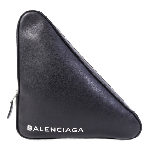 BALENCIAGA 牛皮皮革Triangle Clutch手拿包