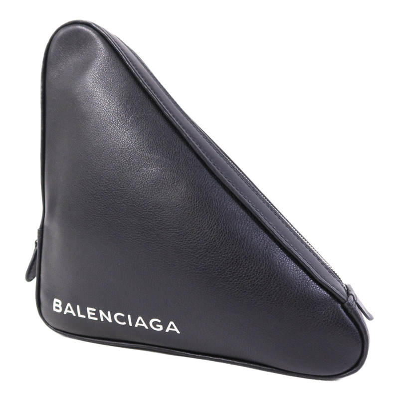 BALENCIAGA 牛皮皮革Triangle Clutch手拿包-2