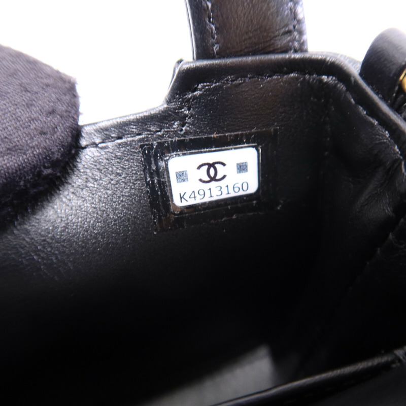 CHANEL 牛皮皮革Nano Mini Kelly鏈帶手挽肩背兩用袋-7