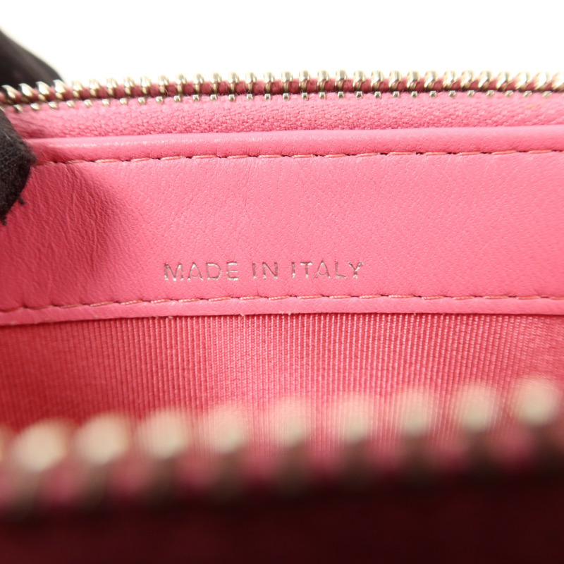 CHANEL 羊皮皮革Double Zip Clutch Wallet On Chain鏈帶肩背袋-6