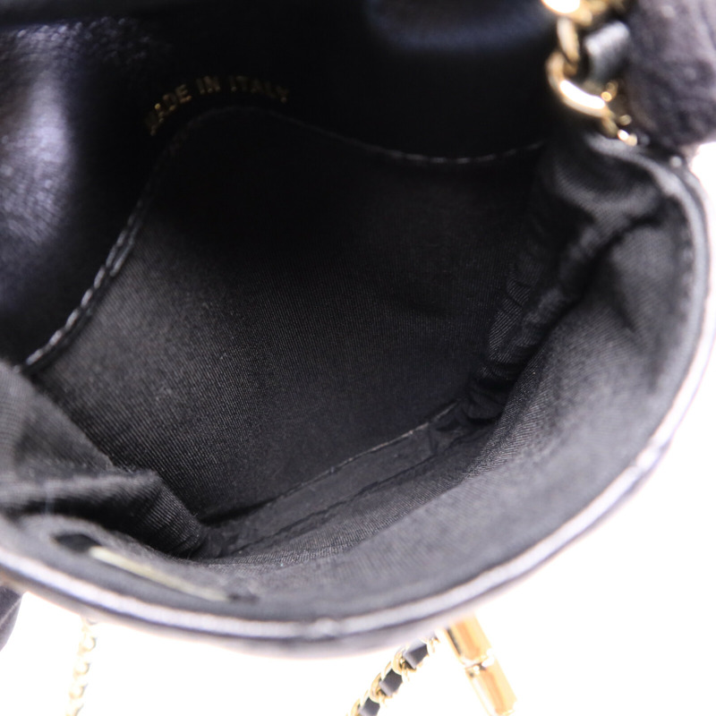 CHANEL 羊皮皮革Vanity Phone Holder鏈帶肩背袋-4