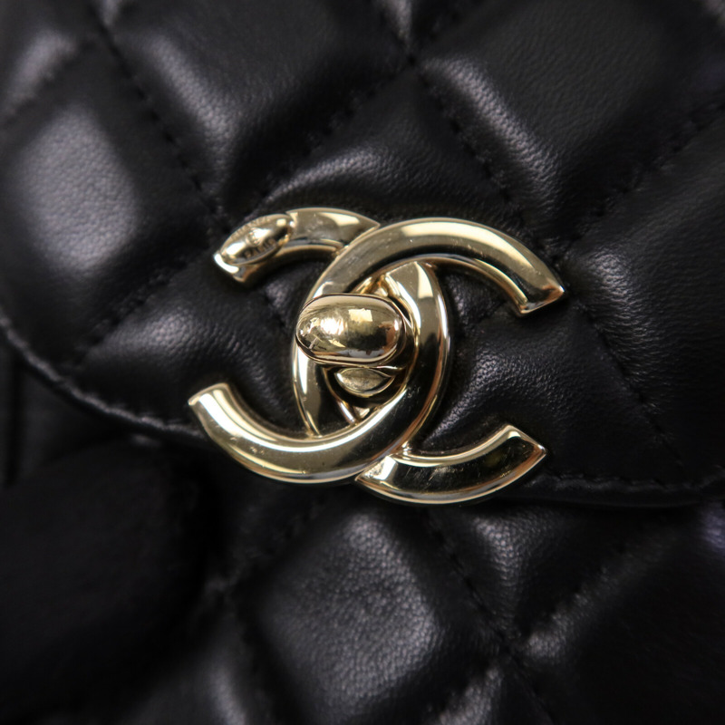 CHANEL 羊皮皮革Vanity Phone Holder鏈帶肩背袋-6