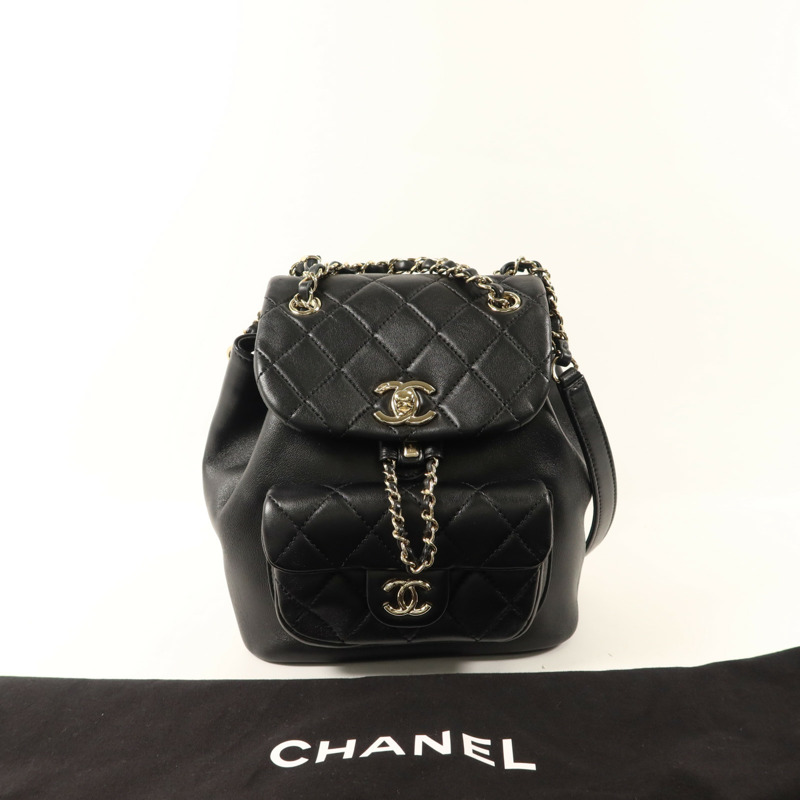 CHANEL 羊皮皮革Duma Backpack Small背包-9