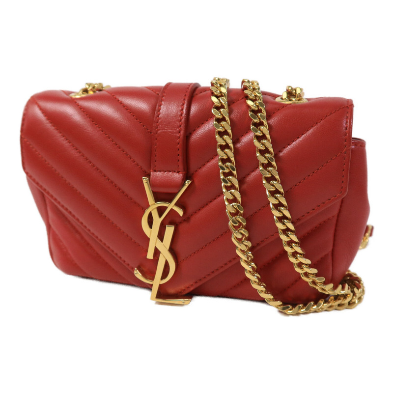 SAINT LAURENT 牛皮皮革Classic Baby鏈帶肩背袋-2