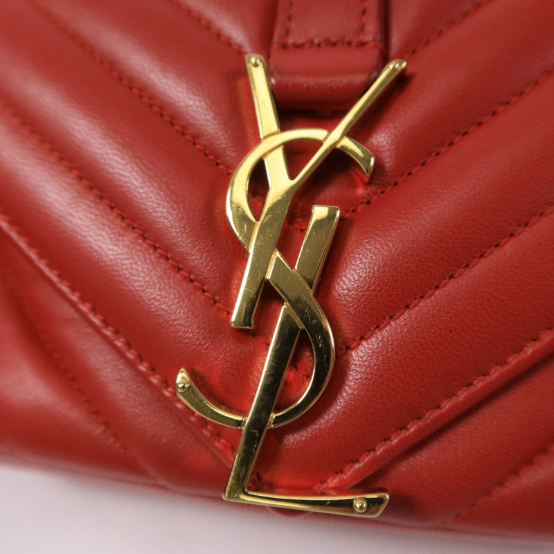 SAINT LAURENT 牛皮皮革Classic Baby鏈帶肩背袋-6