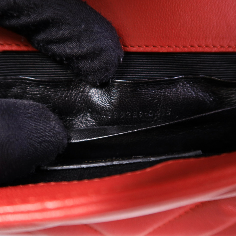 SAINT LAURENT 牛皮皮革Classic Baby鏈帶肩背袋-7