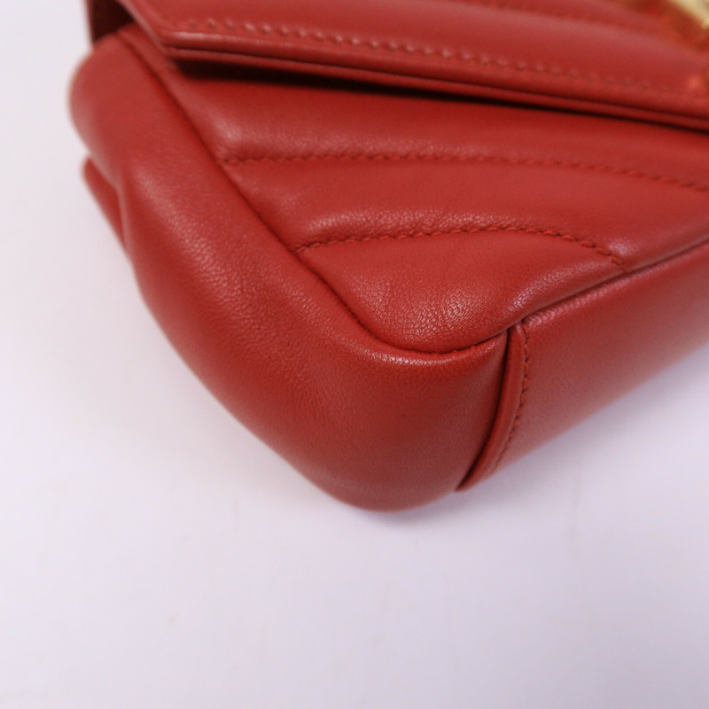 SAINT LAURENT 牛皮皮革Classic Baby鏈帶肩背袋-12