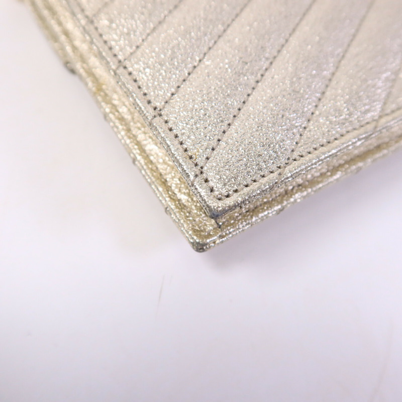 SAINT LAURENT 牛皮皮革Cassandra Envelopw Wallet On Chain肩背袋-13