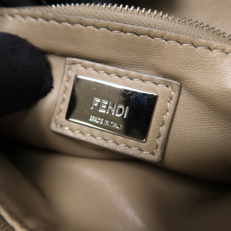 FENDI 牛皮皮革Peekaboo Mini手挽肩背兩用袋-6