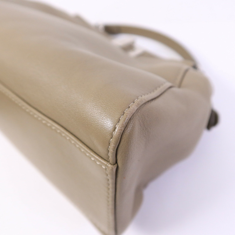 FENDI 牛皮皮革Peekaboo Mini手挽肩背兩用袋-14