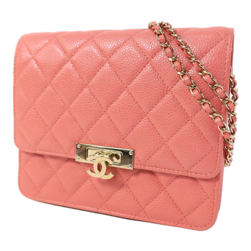 CHANEL 牛皮皮革Wallet On Chain鏈帶肩背袋-2