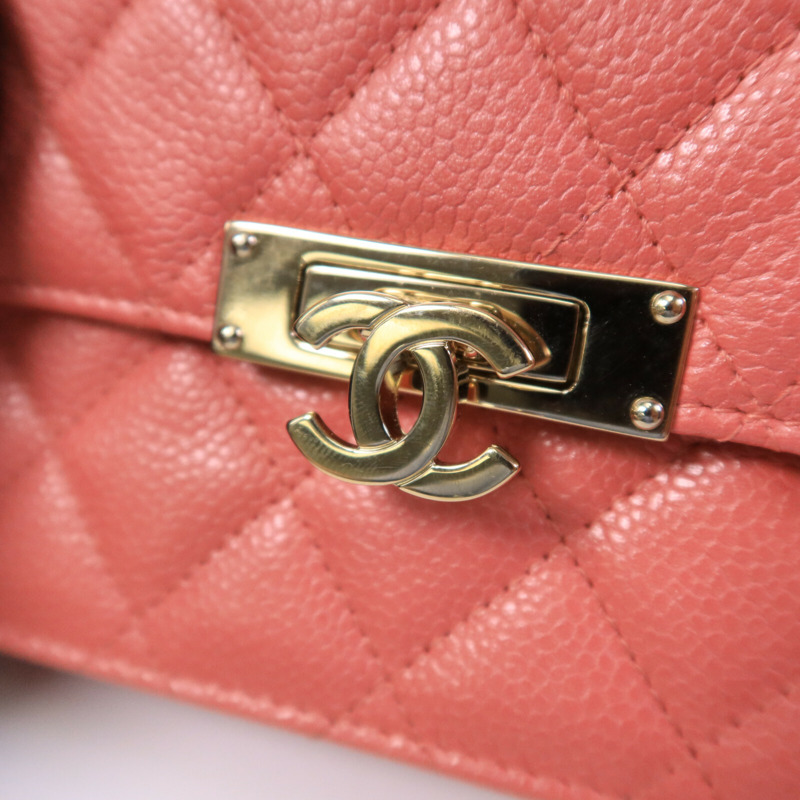 CHANEL 牛皮皮革Wallet On Chain鏈帶肩背袋-6