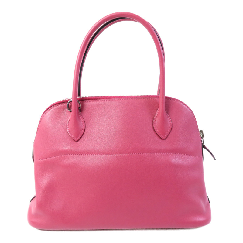 HERMES Swift皮革Bolide 27手挽袋Rose Pourpre-1