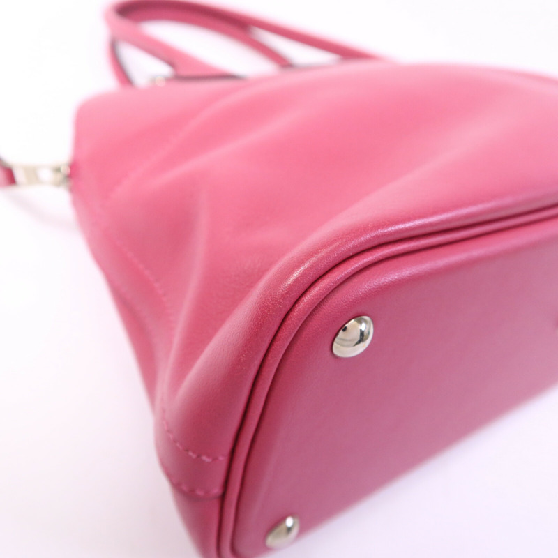 HERMES Swift皮革Bolide 27手挽袋Rose Pourpre-10