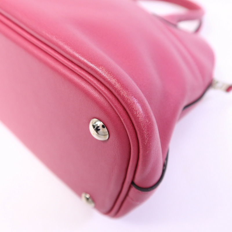 HERMES Swift皮革Bolide 27手挽袋Rose Pourpre-11