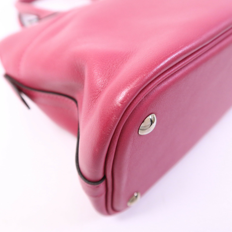 HERMES Swift皮革Bolide 27手挽袋Rose Pourpre-12