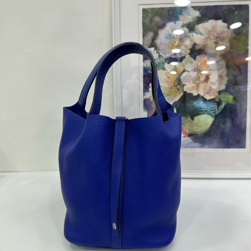 Hermes 愛馬仕 菜籃22 picotin22 7T電光藍touch A刻-2