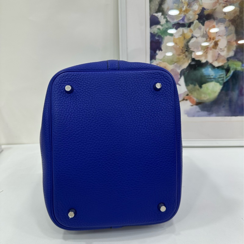 Hermes 愛馬仕 菜籃22 picotin22 7T電光藍touch A刻-5