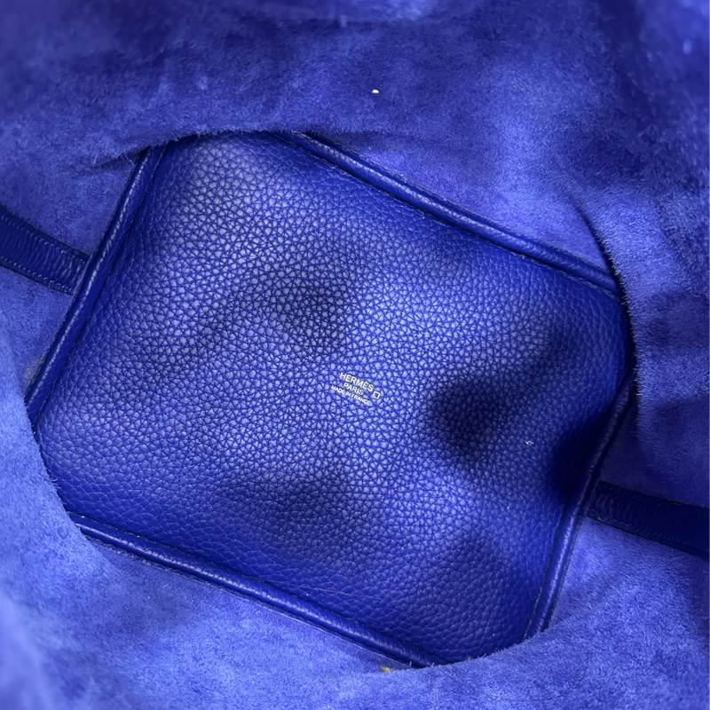 Hermes 愛馬仕 菜籃22 picotin22 7T電光藍touch A刻-6
