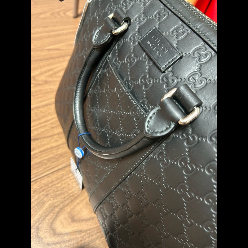 古馳/Gucci GG Emblem系列大號公文包 無肩帶-4