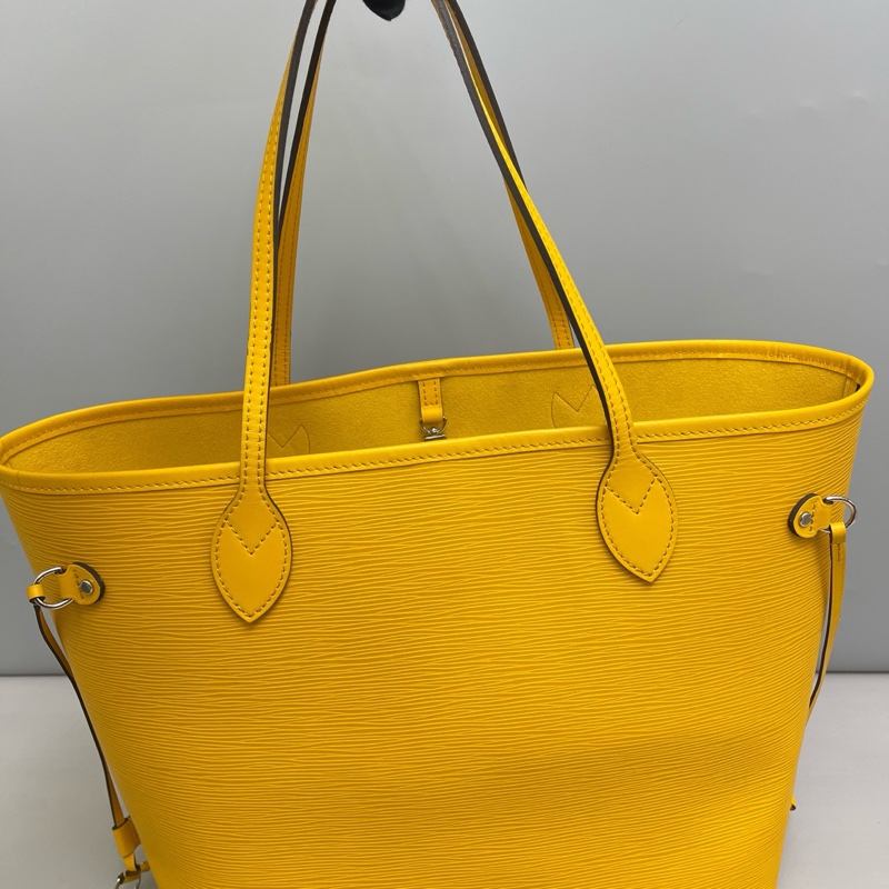 LV路易威登 黃色水波紋 nf中號購物袋, 尺寸32×28。🈚附件-5