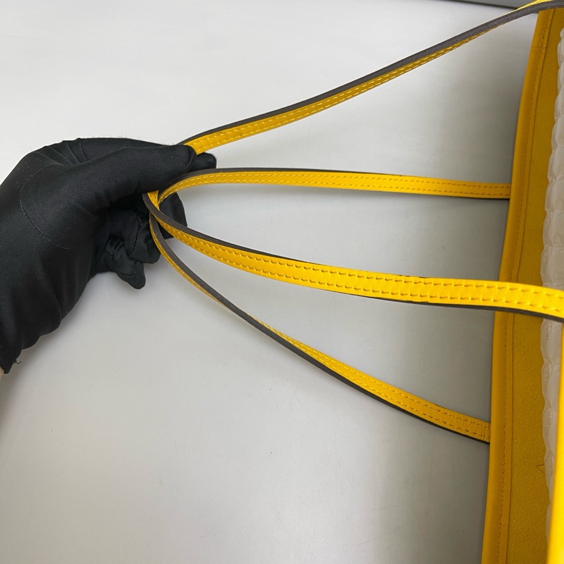 LV路易威登 黃色水波紋 nf中號購物袋, 尺寸32×28。🈚附件-7