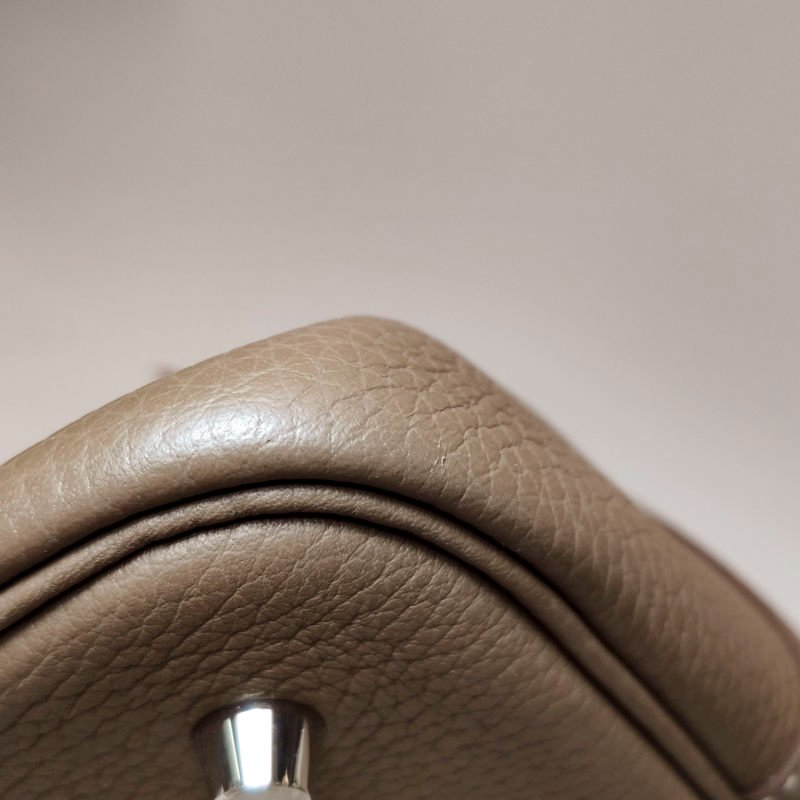 Hermes Picotin菜籃包22手提包Clemence（TC）牛皮銀扣18etoupe大象灰Y刻-18