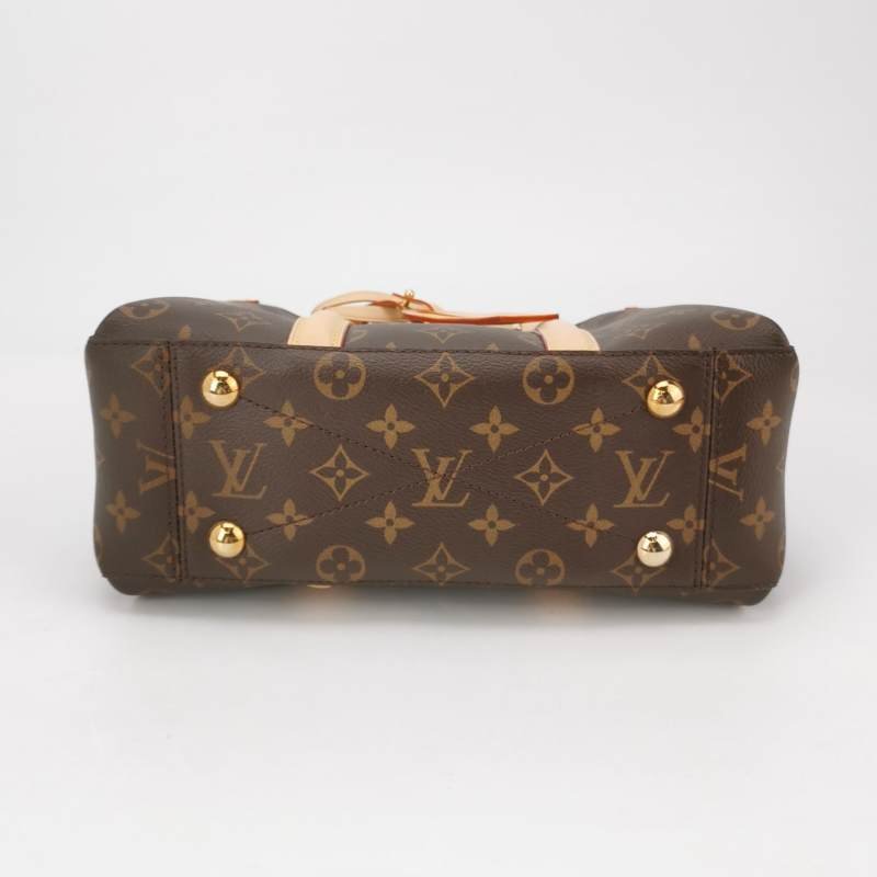 Louis Vuitton (LV) SoufflotBB植鞣革Monogram印花托特包肩肩包晶片款-5